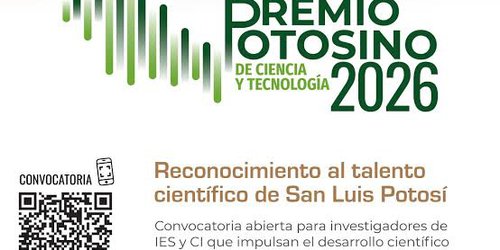 Convocan a investigadores potosinos al Premio de Ciencia y Tecnología 2026