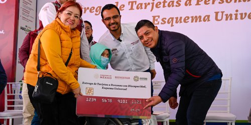 Ricardo Gallardo inició entrega de pensión para personas con discapacidad