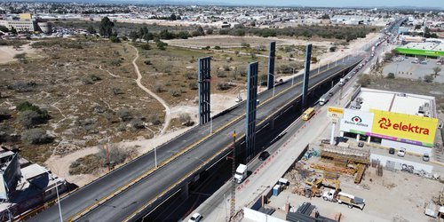 Puente vehicular en Circuito Potosí se inaugurará en breve: SEDUVOP