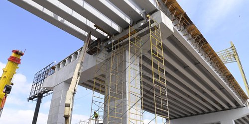 Cierres viales por obras de puente vehicular permiten avanzar en última etapa de construcción