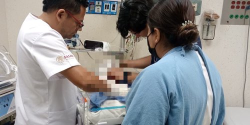 Estable y fuera de peligro recién nacida rescatada en Tamazunchale