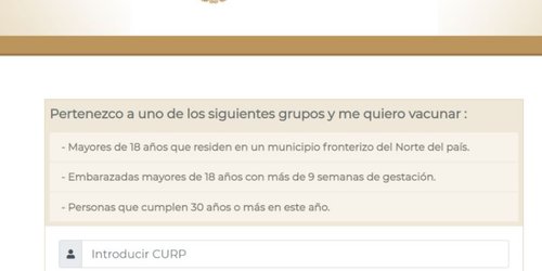 Inicia registro de vacunación para personas de 30 a 39 años