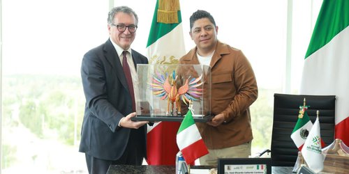 Ricardo Gallardo refuerza lazos de cooperación con Italia