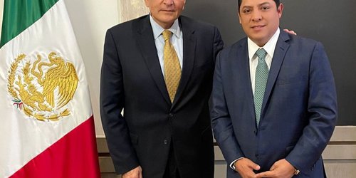 Se reunió Ricardo Gallardo con el secretario de Gobernación Adán López Hernández