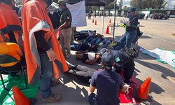 Realizan simulacro de Protección Civil y Primeros Auxilios