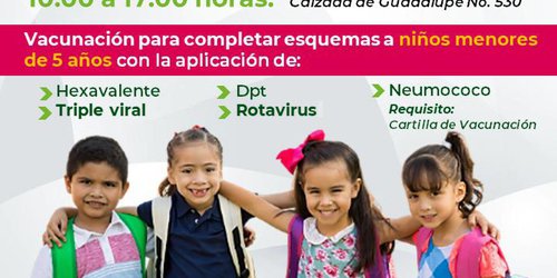 Anuncia Salud campaña de vacunación en esquemas básicos, este fin de semana